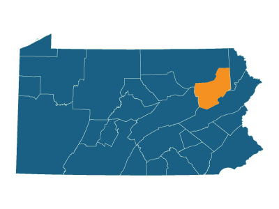 Lackawanna/Luzerne Transportation map
