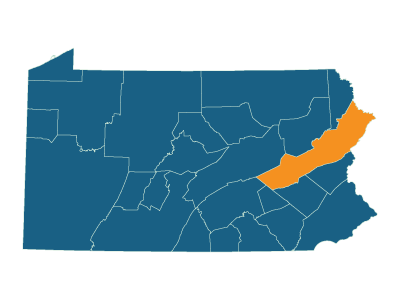 Northeastern Pennsylvania Alliance map