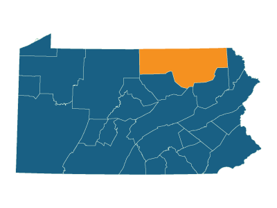 Northern Tier Regional map
